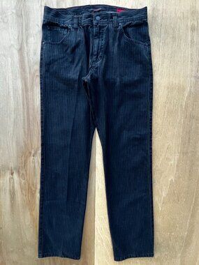 ALBERTO MODERN FIT STRIPED STONE MODERN FIT WOOL LOOK PANTS MEN’S sz 33W x 32L